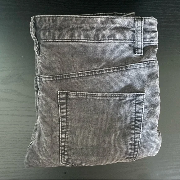 ASOS Charcoal Corduroy Trousers - Picture 2 of 4